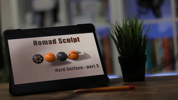 Hard surface modeling tutorial in Nomad Sculpt - part 3