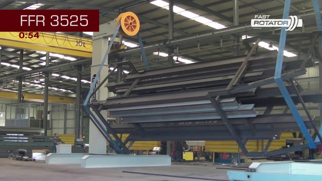 Самый большой сварочный кантователь - Fastrotator FR 3525