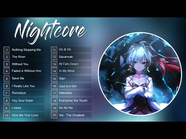 Top. 20 nightcore song.1:00:11 hour. [Banned Video] class=