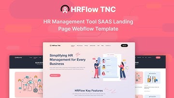 Best Webflow HR Management Template | HRFlow TNC | Webflow SaaS Template | Webflow CMS Template
