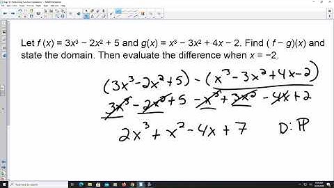 5.5 Performing Function Operations