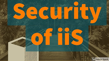 Security of IIS Internet Information Services