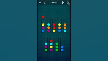 Ball Sort Puzzle Level 68 (Colour Sorting Games)