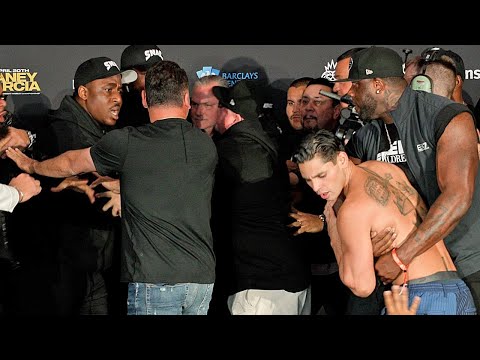 BRAWL! Devin Haney vs Ryan Garcia ? Full Weigh in & HEATED Face Off