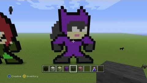 Minecraft Tutorial: How to  Make Catwomen 8bit