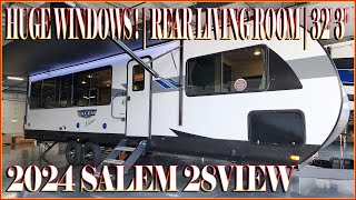 HUGE WINDOWS in the 2024 SALEM 28VIEW Travel Trailer by Forestriver RVs at Couchs RV Nation