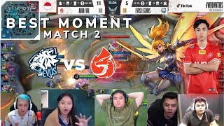 FANNY DI BALAS FANNY AURA KABUKI GANTI ROLE !!! BEST MOMENT EVOS VS AURA MPL SEASON 9   REACTION