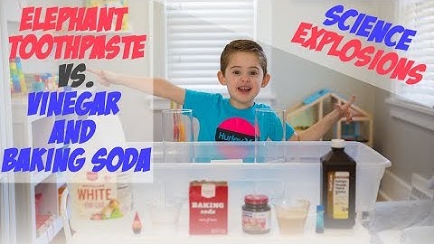 Science Fair Project - Elephant Toothpaste Vs Baking Soda and Vinegar - Kids Science Experiment