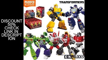 BLOKEES Transformers Building Blocks GALAXY VERSION 3 Model Ornaments Bumblebee Soundwave Assembled