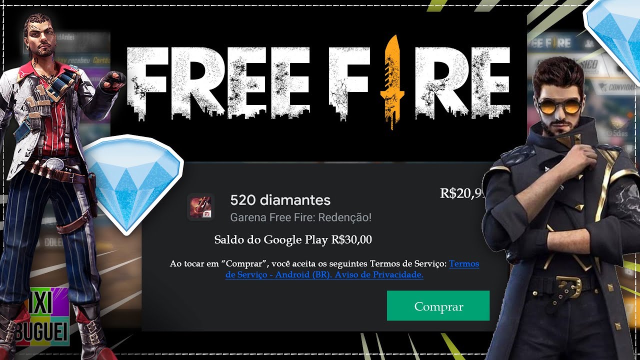 Não consigo comprar Diamantes pela Google Play – Free Fire Suporte