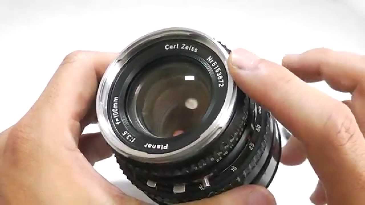Hasselblad ハッセルブラッド C Planar プラナー 100mmF3.5 先白 - YouTube