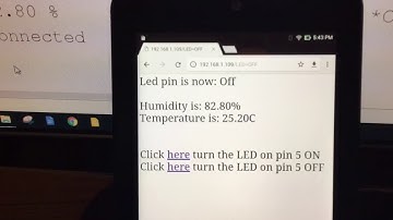 ESP8266 Web Server with Sensors