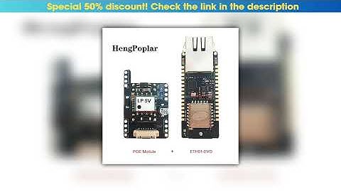 Best Updated WT32-ETH01-EVO with POE Enlightenment Display ESP32-C3 module WIFI Bluetooth Ethernet•