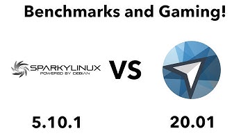 SparkyLinux 5.10.1 vs Netrunner 20.01 - Benchmarks and Gaming!