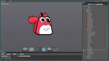 squirrel Spine 2D skin animation for game ZooPunks