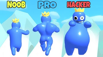 NOOB vs PRO vs HACKER in Blue Monster Run