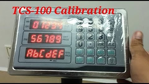 TCS 100 Platformweegschaalkalibratie, 100 kg