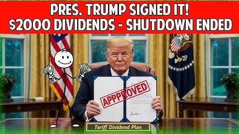 Trump’s New Signed Action Explained — Stimulus, Shutdown Update & Dividend Details