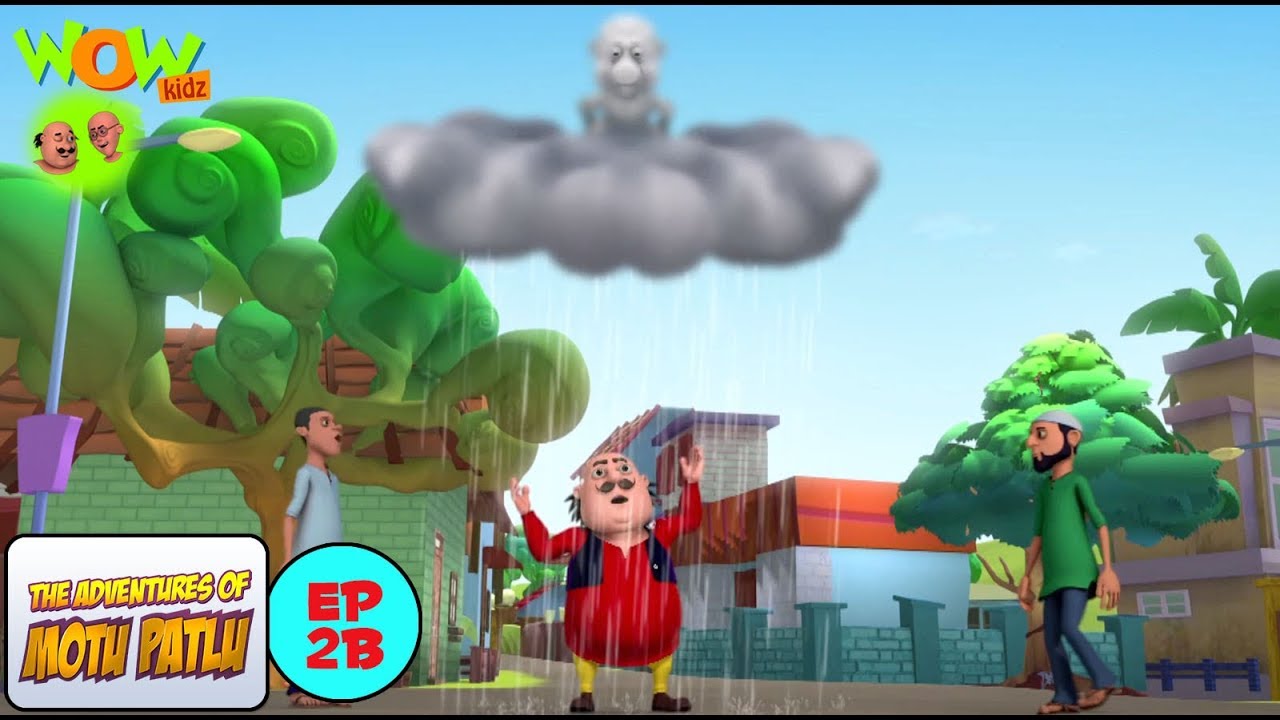 Motu Patlu Cartoons In Hindi   Animated cartoon  Angry clouds  Wow Kidz