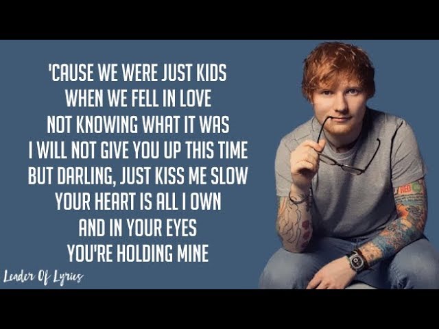 Ed Sheeran - PERFECT (Lyrics) class=