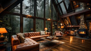 Soothing Rainforest Jazz  Cozy Room Atmosphere for Relaxation and Mindfulness | Nature Sounds