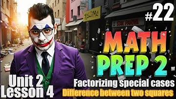 factorizing special cases  | Difference between two squares | Prep 2 | أسهل  درس 👏