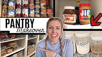 PANTRY ORGANIZATION IDEAS - Clean, Declutter and Organize With Me 2021