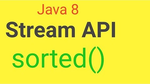 stream api in java 8 || stream()  ||  sorted()  ||  collect()  || stream api program ||