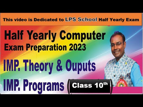 Specially for LPS School Half Yearly Exam 2023 by Java  Matlab Ramji Sir