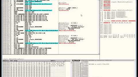 Отладка средствами OLLYDBG и дизассемблерование IDA pro с нуля (урок  21. WINDOWS-ОКНО в отладчике).