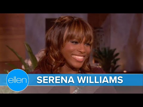 Serena williams smashes ellen's plates (season 7)