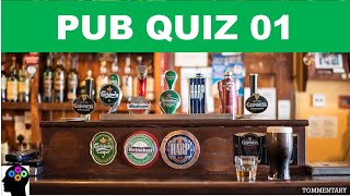 PUB QUIZ 1 - GENERAL KNOWLEDGE - MULTIPLE CHOICE WITH ANSWERS