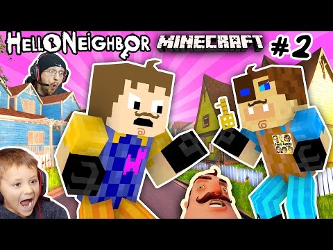 Minecraft bonjour voisine et son frère lutte 4 clé de sous-sol | FGTEEV