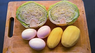 Receta e mëngjesit me vezë dhe lakër