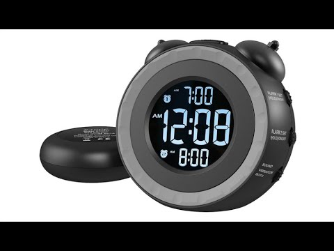 Uscce Loud Dual Alarm Clock With Bed Shaker 0 100 Dimmer Vibrating You Uscce Loud Dual Alarm Clock With Bed, Loud Dual Alarm Clock