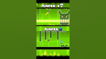 🥵Jumper VS Jumper X #geometrydash #gdupdate #gd