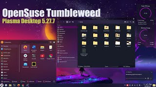 OpenSuse Tumbleweed  with  Plasma desktop 5.27.7 and lightly