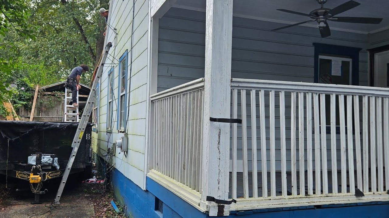 Final Installation Of Shingles And Gutters - YouTube