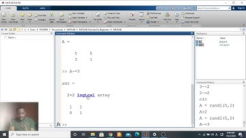 MATLAB 6.3. Operators - Relational Operators (Arrays)
