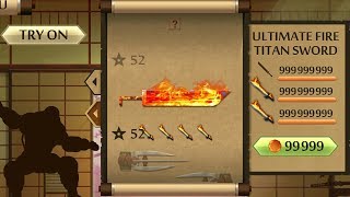 Shadow Fight 2 The Most Powerful FIRE TITAN SWORD