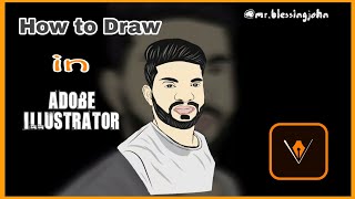 How to draw in Adobe Illustrator | Cartoon drawing | Draw in Mobile | Free Software | Quick video | screenshot 4