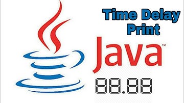 Time Delay to print out in java program how to write print time delay java programming