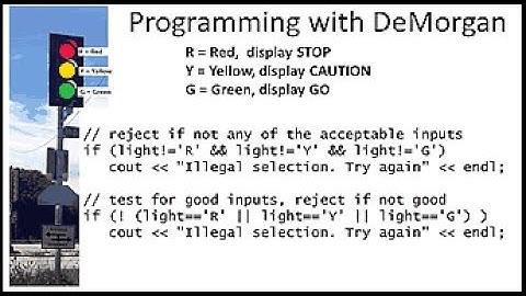 C++ if...else...if  -  loops  -  DeMorgan