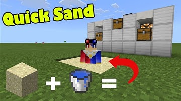 How to Make QUICKSAND in Minecraft PE (Quicksand Addon)