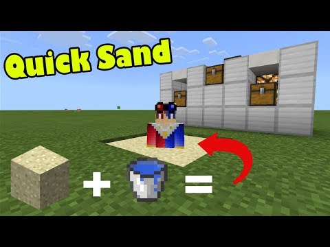 How to Make QUICKSAND in Minecraft PE (Quicksand Addon)