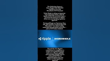 Ripple and partner Wormhole is launching their RLUSD Stablecoin on it’s first layer 2 (L2) networks