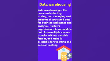 Data  warehousing