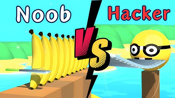 Flying Cut: Noob VS Pro VS Hacker VS GOD (iOS,Android)