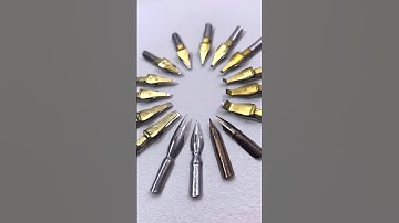 Speedball Nibs & Super Black Ink 🖋️  #speedball #calligraphymasters #copperplate #handwriting