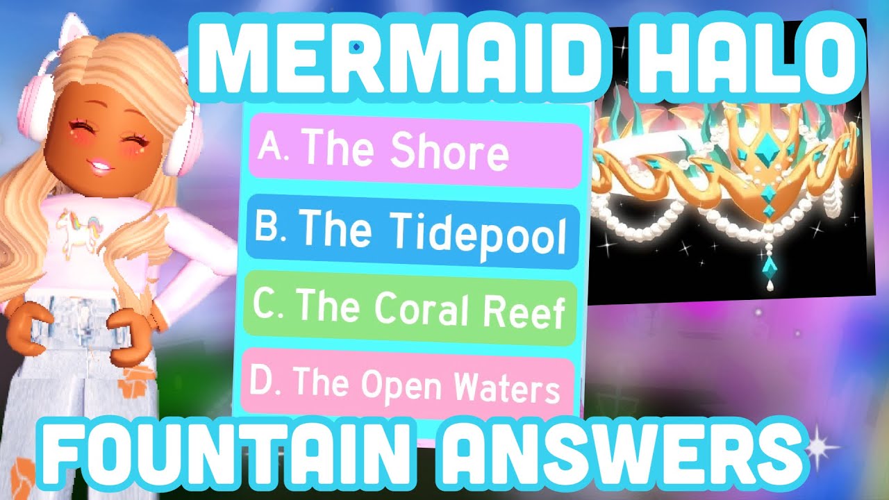 New Mermaid Halo 2021 Answers How To Always Win The Mermaid Halo 2021 In Royale High Youtube - roblox royale high halo answers 2021